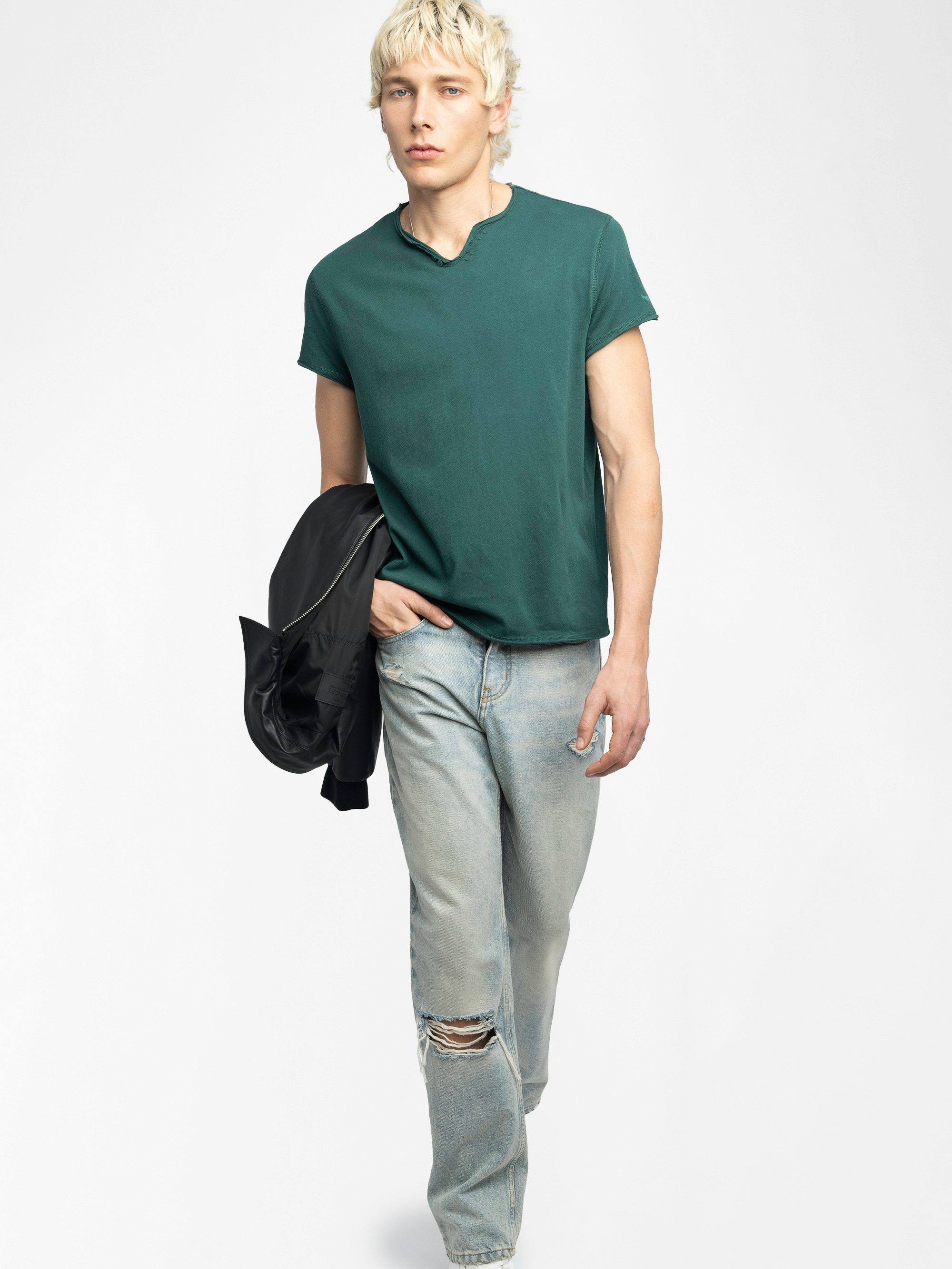 Monsatir Henley T-shirt - Short-sleeved henley t-shirt T-shirt.
